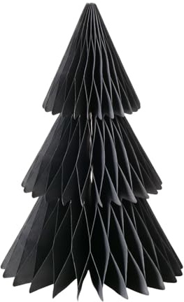 Boltze Weihnachtsbaum Papierbaum Tanne Favora Höhe 30 cm matt schwarz