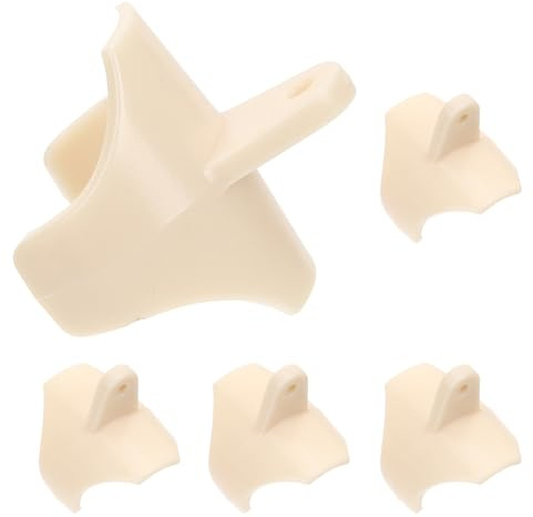 Klarinetten Daumenkissen 5 Stück aus ABS, Khaki, 2,6x2,5x2cm | Blockflöte Tasche, Daumenstützenabdeckung für Klarinette, Einfach Montierbar, Stabiler Halt, Weniger Ermüdung