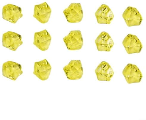 Acrylsteine 200 Stück Dekosteine für Vasen und kreative Projekte (gelb)