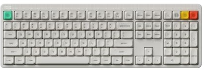 nuphy Node100 kabellose Mechanische Gaming Tastatur (US Layout) | Hot-Swappable Custom Keyboard,109 Tasten Computer Tastatur, Unterstützt Touch-Gesten, Bluetooth/2,4 GHz/USB-C
