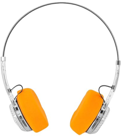 MENDUNER Adjustable Metal Headband Bluetooth Headphones | Retro Wireless Sports Headset with Mechanical Knob 20H Playtime for Comfort All Day
