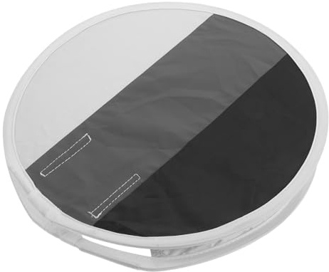 FESTFENDS Runde Blitz-Softbox für weiches Licht: 30 cm/12 Zoll Speedlight-Lichtformer in Grau/Weiß/Schwarz – zusammenklappbar, ideal für Schmuck- und Insektenfotografie