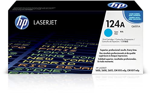 HP 124A (Q6001A) Blau Original Toner für HP Color Laserjet 2600, 2605, 1600, CM1016, CM1017