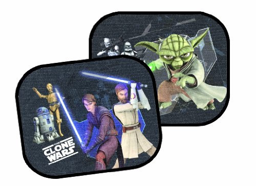 Star Wars 26010 - Clone Wars Sonnenschutz für Auto (Paar) 36 x 45 cm