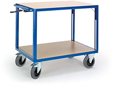 Rollcart Tischwagen 2 Ladeflächen 1090x700 mm höhenverstellbar, 06-7557