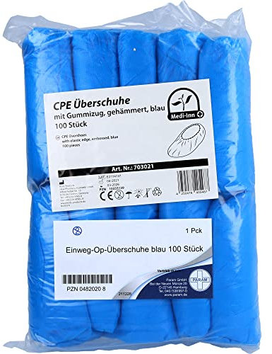 PARAM Einweg-OP-Überschuhe blau, 100 St. Schutzhüllen