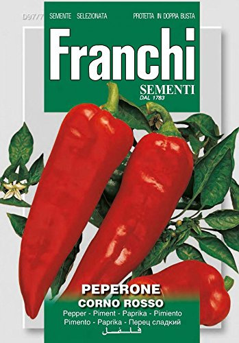 SEMI PEPERONE CORNO ROSSO DOPPIA BUSTA FRANCHI SEMENTI