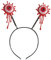 Widmann - Blutende Augen Haarreif für Erwachsene, Unisex, Mehrfarbig, 05670