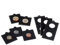 Münzrähmchen MATRIX, schwarz, Innendurchmesser 32,5 mm, selbstklebend, 25er-Pack