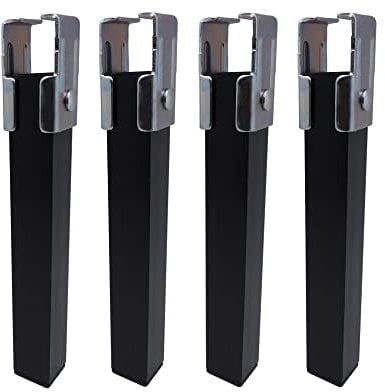Pieds de lit Micel Acier 4 Pièces (4 x 3 x 25,5 cm)