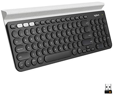 Logitech K780 Multi-Device Wireless Keyboard for Computer, Phone and Tablet – Logitech FLOW Cross-Computer Control Compatible – Speckles