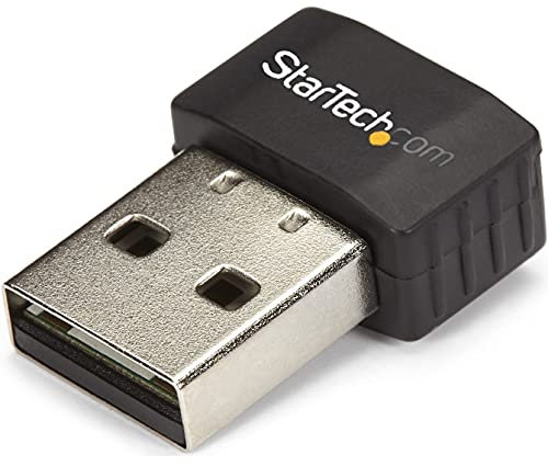 StarTech.com Wireless USB WiFi Adapter – Dual Band AC600 Wireless Dongle - 2.4GHz / 5GHz - 802.11ac Wi-Fi Laptop Adapter (USB433ACD1X1)
