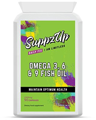 Suppzup 1000mg Omega 3, 6 & 9 Fish Oil 90 Capsules90 Units