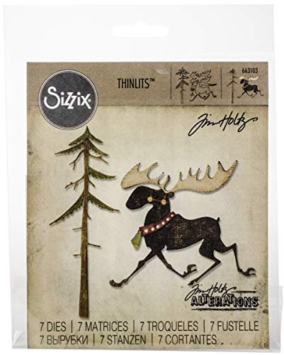Sizzix Thinlits Stanzschablonen von Tim Holtz 12/Pkg-Merry Elch