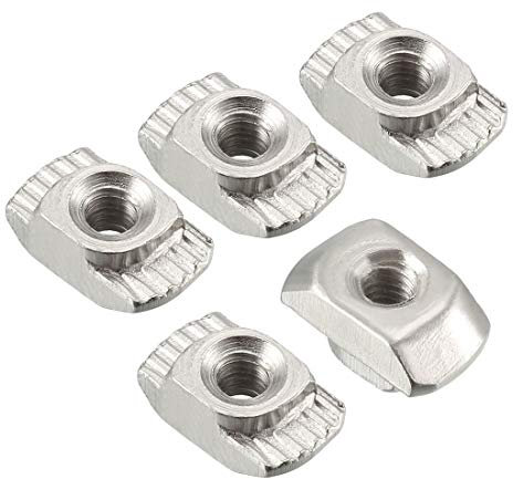 sourcing map 10Stk. T-Muttern für 2020 Serie Stranggepresstem Aluminium Profil Gewinde M3