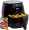 Deco Chef Digital 5.8 QT Freidora de aire eléctrica – freidora de aire, asar, hornear, crujir y recalentar para una cocción más saludable, rápida y Tastier