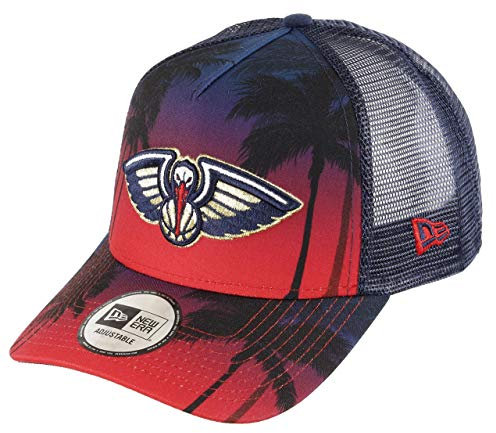 New Era New Orleans Pelicans NBA Palm Tree A-Frame Trucker Cap - One-Size