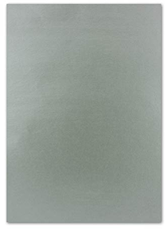 250x DIN A4 Papier beidseitig Silber glänzend, 21 x 29,7 cm, Bastelpapier, Foto Effekt-Papier mit Metallic-Effekt