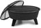 Blumfeldt Braciere 2-in-1 da Giardino e Grill, Ø 73 cm, Griglia: Ø 64 cm, in Acciaio Verniciato a Polvere, con Attizzatoio, Stile: Nolana, Nero Lucido