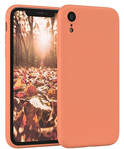 EAZY CASE - Silikonhülle für iPhone XR Hülle Silikon Case Orange weich stoßfeste Handyhülle iPhone XR Schutzhülle mit Kameraschutz Dünn Premium Schutz Cover TPU Phone Bumper in Orange