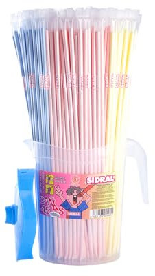 SIDRAL - kit de azúcar de Sabores, Cañas Pica Pica, Cañas Dulces - Perfectas para Regalar con Dulzura en Cualquier Ocasion (SABORES)