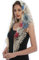 LMVERNA Mantilla-Schleier mit Spitze, katholischer Schleier, Kirchenschleier, Kopfbedeckung, lateinische Masse, flower-beige, Medium