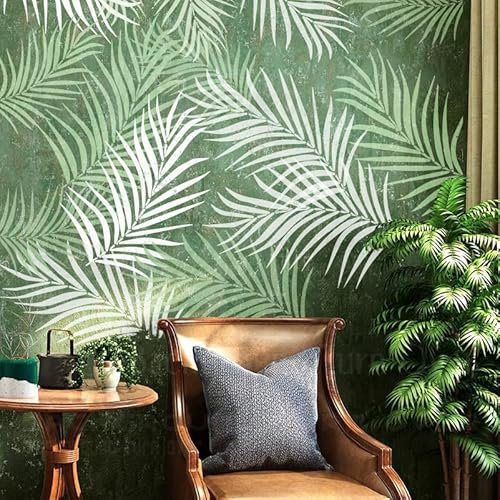 30cm Leaf Tropical Jungle Summer Schablone Schablonen Malen Große Möbel Vorlage Wiederverwendbare Fliesen Bodenbelag Nische Wandmuster Für Die Samen Mandala Wände Große Vorlagen Zum Malen