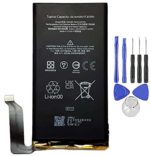 BATTERY COMPATIBLE WITH GOOGLE PIXEL 6 GMS83 4614MAH HIGH CAPACITY WITH REMOVAL KIT INCLUDED
