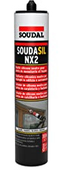 Soudal - Mastic silicone neutre SNJF - SOUDASIL NX2 - Blanc 300 ml - Joints de façade, vitrage et menuiserie