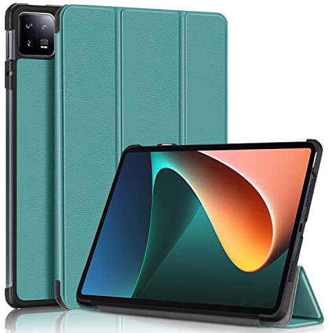 TOPCASE Funda para Xiaomi Mi Pad 6/Mi Pad 6 Pro 11 Pulgadas 2023,Ultra Delgada Funda con Función de Soporte y Reposo/Activación Automática,VerdeM