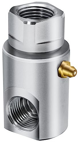 Alater 1/2 Zoll FXF Heavy Duty Schlauchtrommel Drehgelenk mit Fett Zerk - Schlauchtrommel Teile Fitting mit ISO 9001 Zertifizierung - Ideal für Heim und Industrie Stahl Schlauchtrommeln - Original