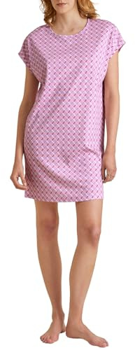 Calida Daylight Dreams Kurzarm-Nachthemd Damen, Länge 90cm, aus 100% Baumwolle