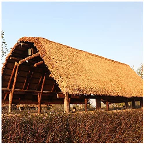 NEZIH Artificial Plant Straw Roof/Thatch Roofing Duck Boat Blinds Grass for Bar Hut Patio Umbrella Cove/0.5 * 8M/1.6 * 26Ft