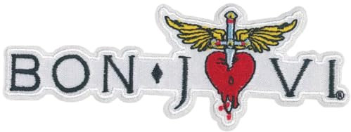 C&D Visionary Bon Jovi Logo Patch rot weiß gelb
