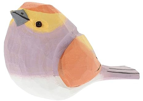 Cabilock Kleine Holzfigur Künstlicher Vogel Dekoration Für Büro Und Garten Lebensechte Statue Mit Detailgetreuen Farben Und Mustern Für Und Tischdekoration