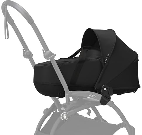 Stokke YOYO Liegewanne, Schwarz – für Babys bis 6 Monate / 9 kg | Enthält halbharte Schale, Doppelmatratze und Fußabdeckung - Erfordert YOYO-Rahmen (separat erhältlich)