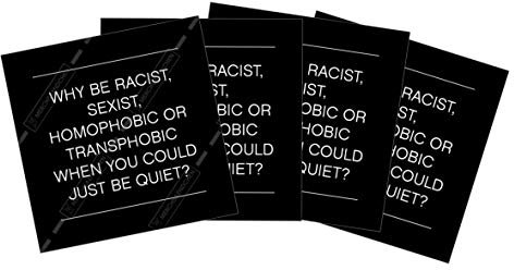 ab 30 bis 500 Stück FCK NZS Sticker (verschiedene Motive) 7,4cm x 7,4cm (50x Why be racist)