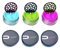 Lensbix 3 Pack pur Kontaktlinsenbehälter. 3 für 2 Die Innovative Aufbewahrung & Pflege. Purist Color