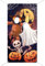 WADORN Halloween Skelett Fototür Hintergrund Requisiten Halloween Party Großes Stoff Foto Türbanner Dekor Für Halloween Mottoparty Dekoration Halloween Partyzubehör 180x90cm
