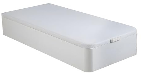 Vente-unique - Bettgestell mit Bettkasten 1 Hestia - MDF - weiß