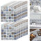 Pegatinas de Azulejos,Yueser 24 Piezas Autoadhesivo Azulejo Transferencias Pegatinas DIY para Cocina Baño Decoración del Hogar,20x20cm (azul)