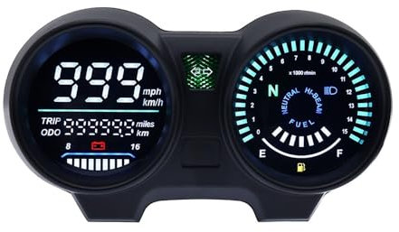 Moto odomètre Compteur Numérique Compteur De Vitesse Moto pour CG125 Année 2000 À 2008 Ventilateur 125 Titan 125 2013 Dashboad Panneau Numérique