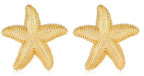 LILIE&WHITE Damen Muschel Ohrringe - Hypoallergen, Farbbeständig, Perfekt für Jeden Anlass, Mode Ohrschmuck, Schenken Sie Stil & Eleganz
