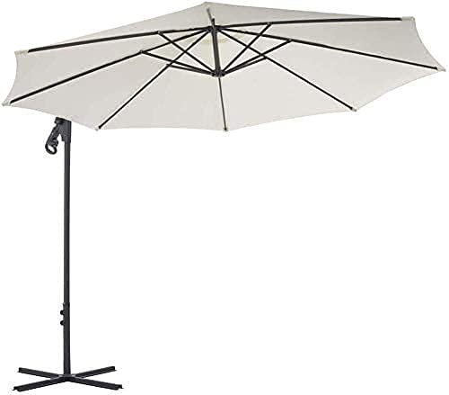 Grand Parasol de Jardin, terrasse, imperméable, Haut de Gamme, déporté, pour Jardins, terrasses, arrière-Cours et piscines