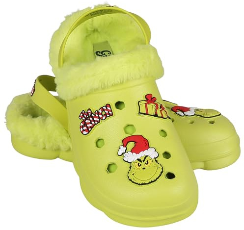 sarcia.eu Grinch gefütterte Kinderclogs, grün, warm