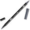 Tombow ABT-N45 Feutre pinceau à 2 pointes Gris
