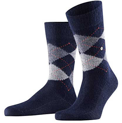 Burlington Herren Socken Preston M So weich und warm gemustert 1 Paar, Blau Marine 6125, 46-50