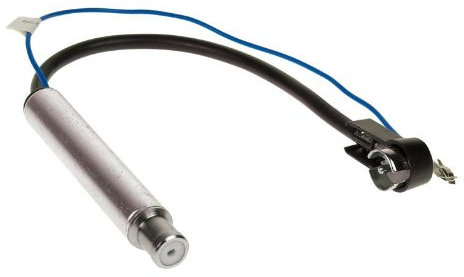 Phantom (aktiv) Antennenadapter ISO (50 Ohm) passend für Audi Seat VW Radio Autoradio