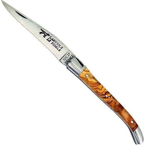 Haller Messer Laguiole Olivenholzgriff 8 cm, Silber/Braun, M