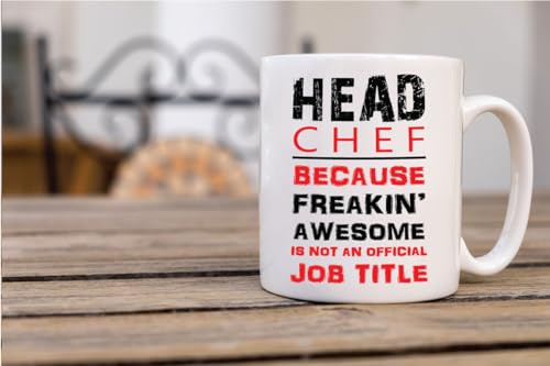60 Second Makeover Limited Head Chef Mug Red Novelty Funny Mug Awesome Isn't an Offical Job Title Present Chef Gifts Cooking Accessories Cooking Cookery Cook Kitchen